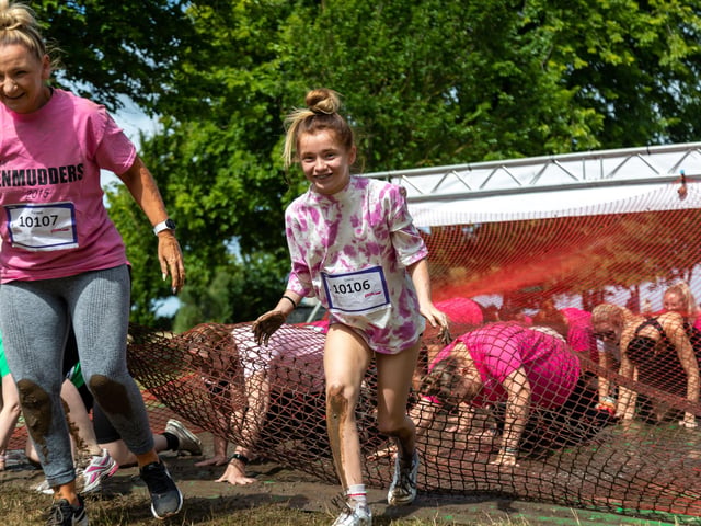 Getting dirty at the Pretty Muddy event