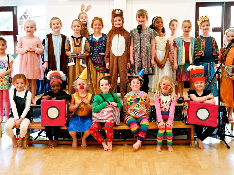 Portsmouth High School's Year 1 and Year 2 pupils performed a nativity play called 'A Toy's Tale'