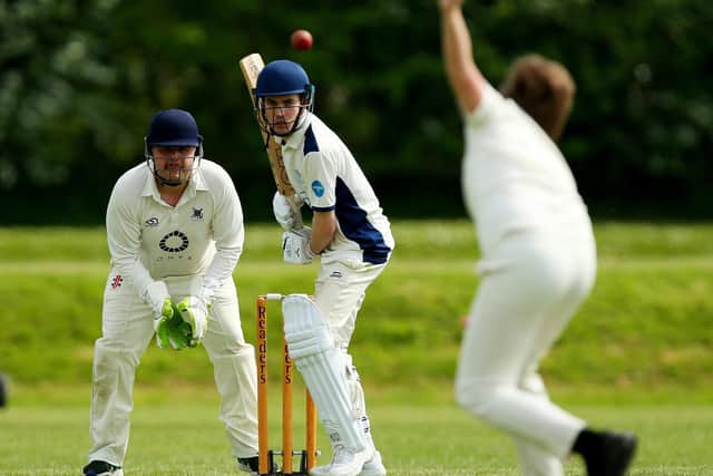 Joe Bryant (Portsmouth Community Cricket) batting v Portsmouth 4ths. 
Picture: Chris Moorhouse