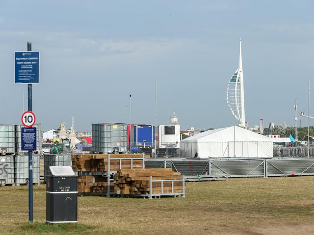 Site clearance after Victorious, Southsea CommonPicture: Chris  Moorhouse (280824-012)