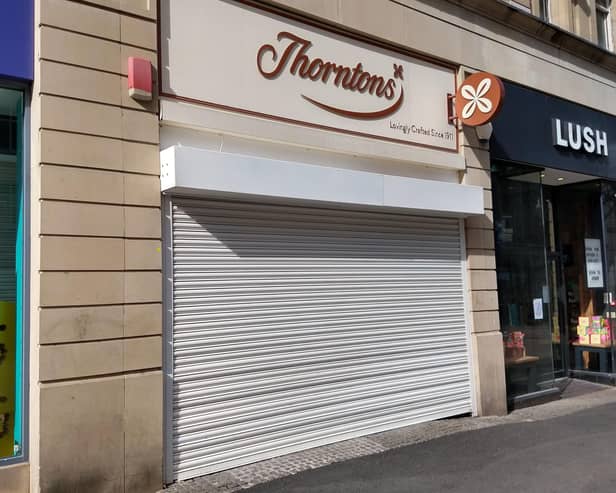 Confectionary giant Thorntons has announced it will not be reopening any of its stores after lockdown. 

Picture: Chris Etchells
