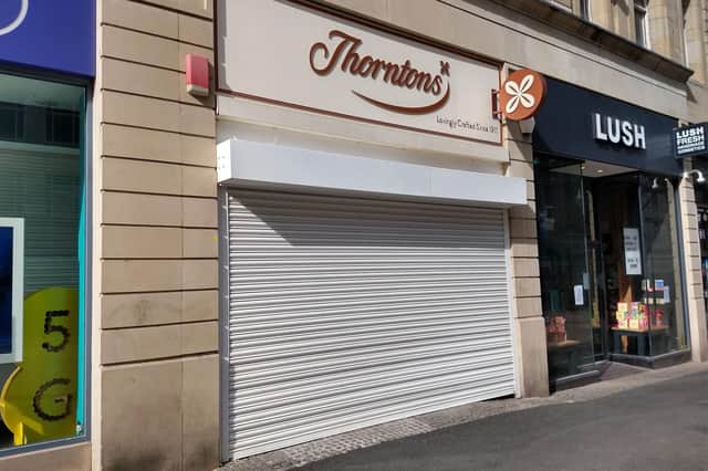 Confectionary giant Thorntons has announced it will not be reopening any of its stores after lockdown. 

Picture: Chris Etchells