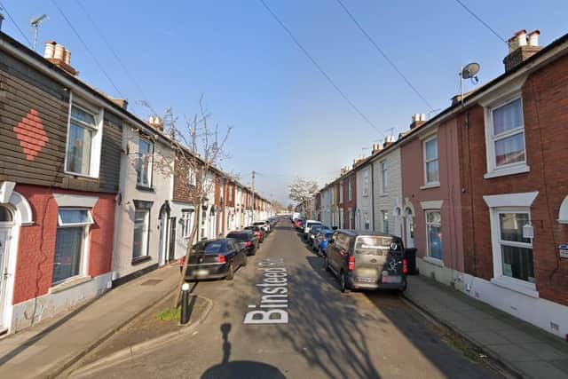 The robbery took place in Binsteed Road, Buckland. Picture: Google Street View.