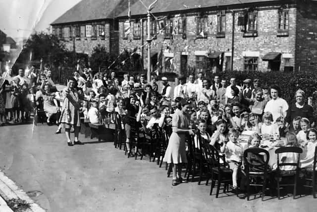 VE Day in Crofton Avenue Portsmouth 75 years agoPicture; Courtesy of Dennis Shrubsole