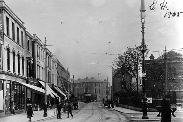 Albert Road in 1905, before the Kings Theatre was built. It opened on September 30, 1907.
