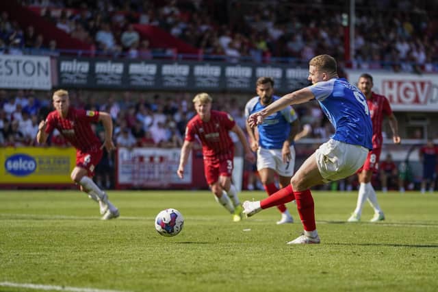 Colby Bishop's strong start at Pompey has seen the odds slashed on him being the division's top scorer this season.