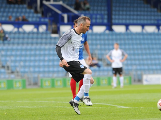 Pompey Legends v Alan Knight Celebrity XI in a charity fundraising match at Fratton Park on Bank Holiday Monday. Picture: Sarah Standing (050525-5997)