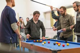 Filming Innocence, with actor Tommy Jessop, centre, and director Ben Reid, right.