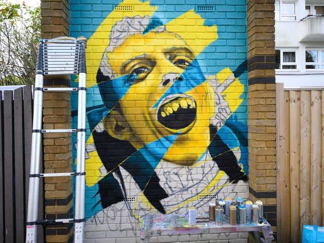 Pictured is: Artwork in Church Road
Picture: Keith Woodland (140921-20)
