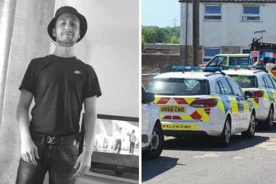 George Allison was killed in an attack in Tichborne Crescent (right). Pictures: Hampshire Constabulary/Sarah Standing