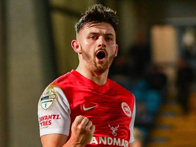Lee Bonis has signed a new three-year-deal at Larne    Picture: Andrew McCarroll/Pacemaker Press