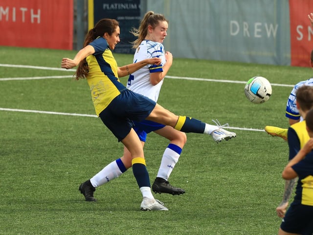 Moneys Kau'inohea Taylor scores her second goal. Picture by Dave Haines
