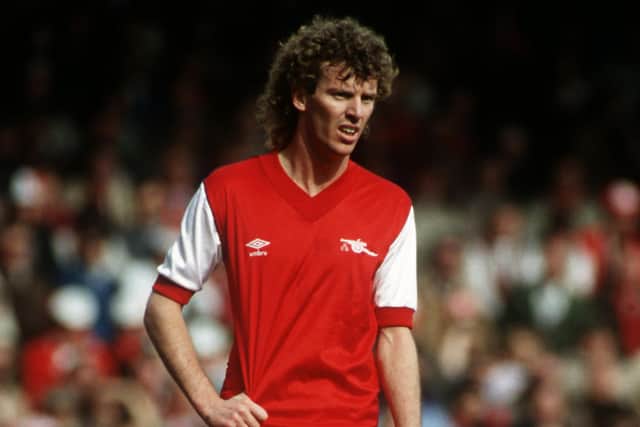 Graham Rix pictured during his Arsenal career that included over 400 appearances and three FA Cup finals. Picture: Peter Robinson