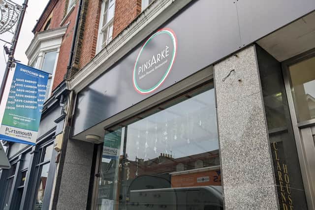 Pinsarkè Italian Pinseria Restaurant at 10 Clarendon Road, Southsea.