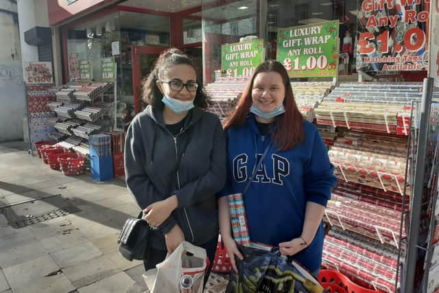 Students Charlotte Buckingham, 20, and Becca Connolly, 21, are concerned about being able to go home to see their families this Christmas.