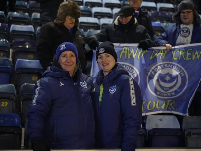 Pompey fans remained in good spirits despite the Blues' Cup exit.