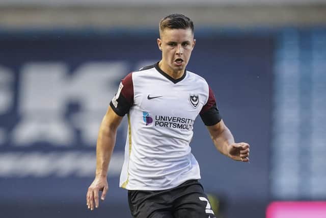 Pompey defender Callum Johnson