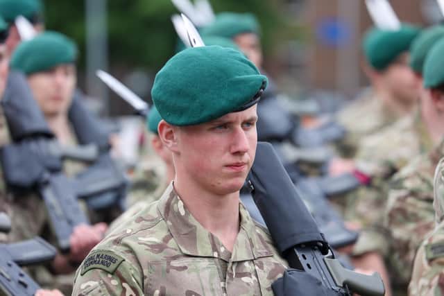 The rehearsals at HMS Collingwood are the last before the naval contingent head to London 

Photos by Alex Shute