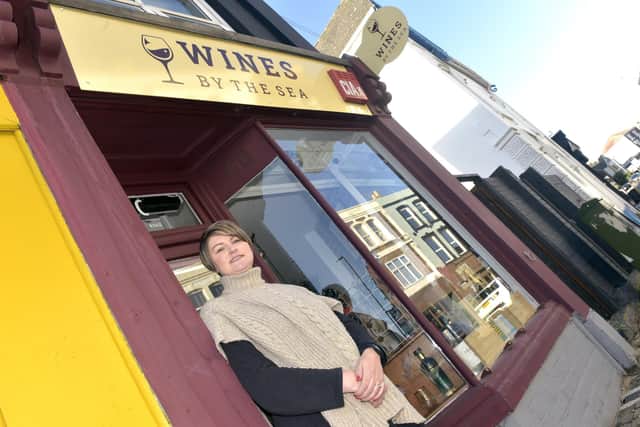 Lucy Jackson (35) owner of Wines by the Sea in Albert Road, Southsea, since March 2022.

Picture: Sarah Standing (200123-8539)