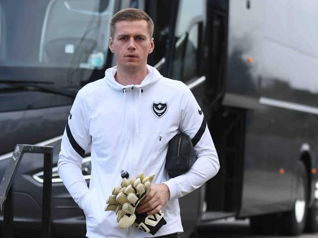 Pompey keeper Alex Bass