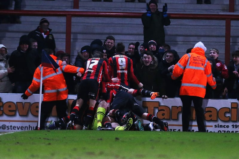 Pompey appeared set for a 1-0 victory at Morecambe thanks to Gareth Evans, with his goal putting them on track to boost their promotion challenge under Paul Cook. That was until Morecambe won a 94th-minute corner and, with goalkeeper Barry Roche joining the attack, he subsequently netted with a head to claim a dramatic point. It was a long trip home that Tuesday night. Picture: Joe Pepler
