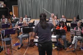 Rehearsal underway in their new studio