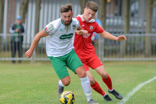 Horndean lost 4-0 at home to Bognor Regis in a friendly on Saturday. Picture by Martyn White