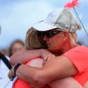 Before the warm up for the 3K and 5K. Race For Life, Southsea Common
Picture: Chris Moorhouse (jpns 030722-46)