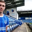 Pompey new-boy Gavin Whyte sports the Blues' new 2023-24 home shirt