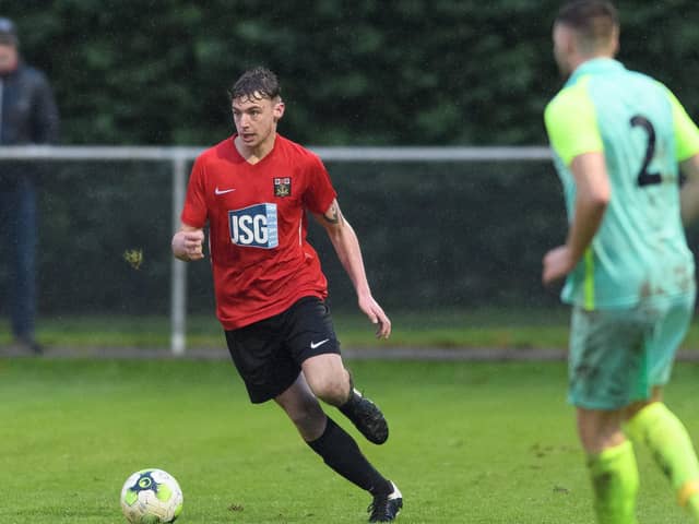 Centre-half Archie Willcox found the net in Fareham Town's defeat to Alresford Picture: Keith Woodland (051220-546)