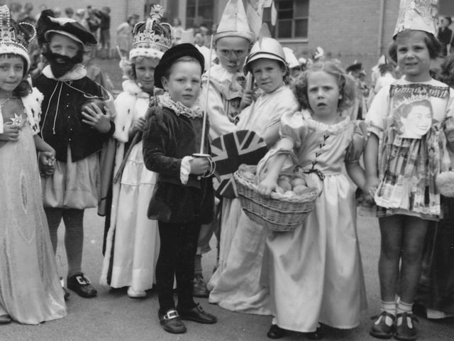 The street party celebrating the Queen's coronation in 1953 at Ripley Grove, Baffins, Portsmouth