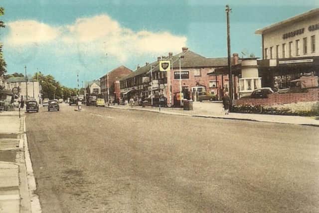 A view along Havant Road, Drayton, in the 1950s. The BP garage on the right is now a shop. Picture: Mick Cooper collection