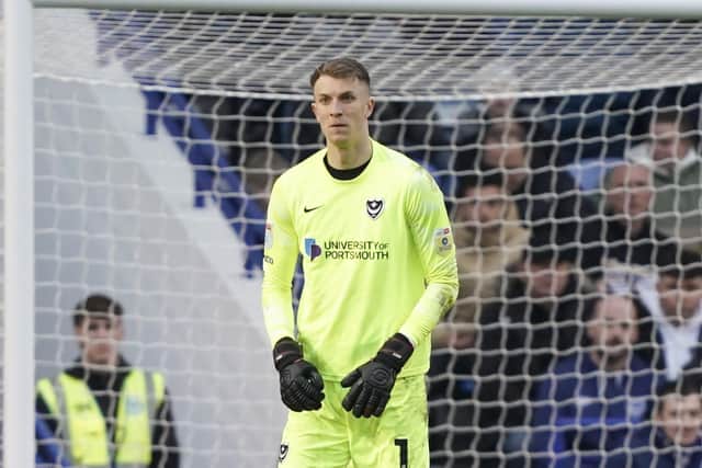 Matt Macey returns to Pompey's side at Lincoln following illness. Picture: Jason Brown/ProSportsImages