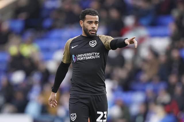 Louis Thompson was handed his first Pompey start since August for the 2-1 defeat at Peterborough. Picture: Jason Brown/ProSportsImages