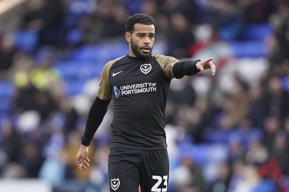 Louis Thompson was handed his first Pompey start since August for the 2-1 defeat at Peterborough. Picture: Jason Brown/ProSportsImages
