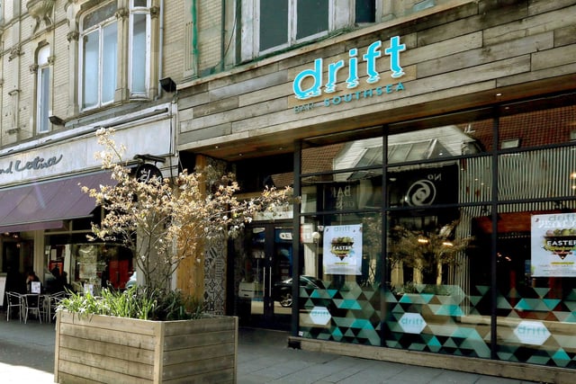 Drift Bar, in Palmerston Road, Southsea, was ranked the fourth best bottomless brunch location in Portsmouth. According to bottomlessbrunch.com, it got a score of 49.74, has an average price of £40, and is 0.8 miles away from The University of Portsmouth.