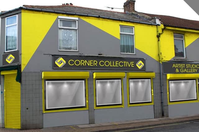 The Corner Collective art studios and shop which is being developed for local artists and creative professionals.