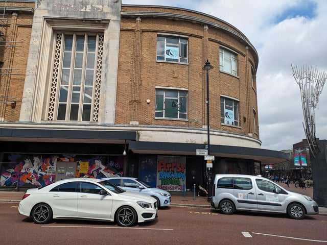 As yet unfinished commercial units inside the large empty Debenhams building in Southsea have been advertised as available to let online via property consultancy firm Vail Williams.