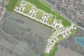 Revised site plan for 62 Homes off Lockswood Road, Warsash