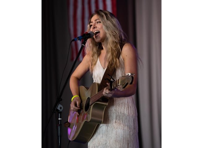 Megan Rose Performs at Country on The Coast 2023, South Parade Pier, Picture by Emma Terracciano