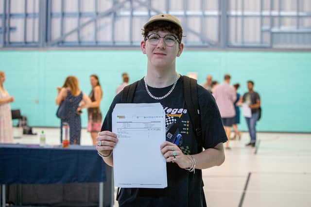 Tyler Pafford, 18, from University Technical College Portsmouth, feels there has been a problem with the way grades in maths have been awarded.
Picture: Habibur Rahman