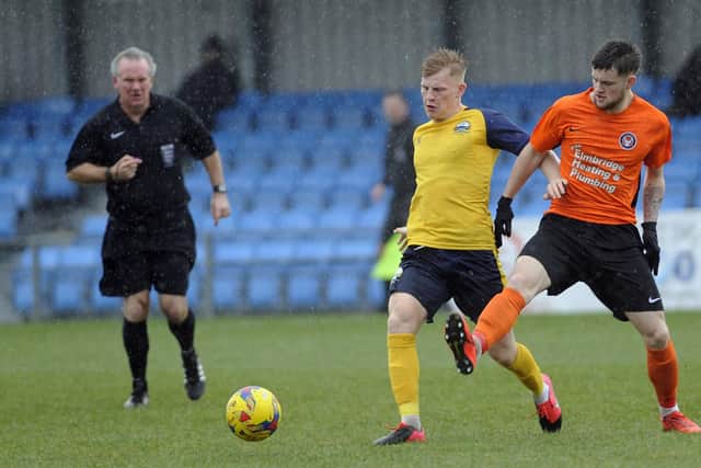 Aaron McCreadie in action for Gosport during his loan spell last season. Picture Ian Hargreaves