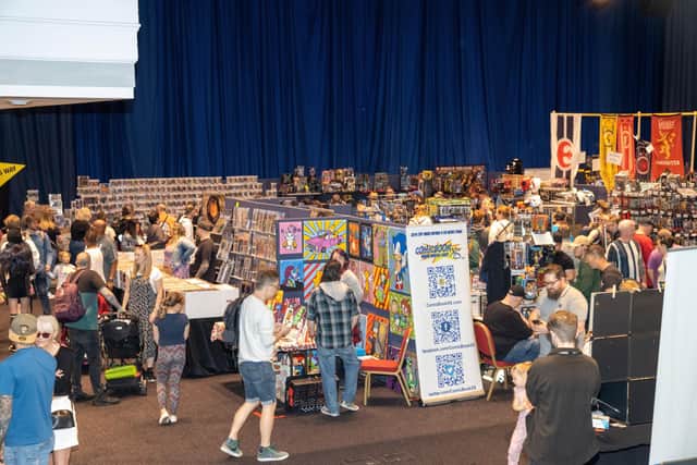 The Guildhall was awash with merchandise and other stalls during this weekends Comic Con.
Photos by Alex Shute