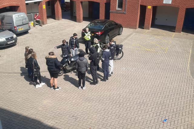 Youths gathering in Nessus Street, Buckland,