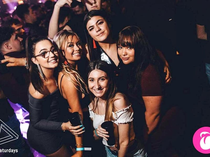 Clubbers at Face on the floor in Pryzm in 2019.
