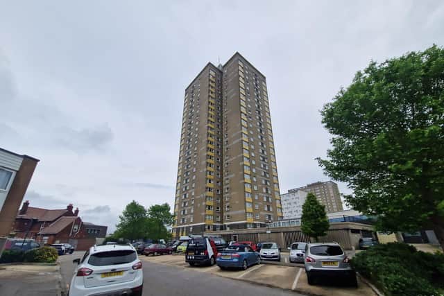 Ladywood House at Plymouth Street, Southsea is a 72-metres-tall apartment building.