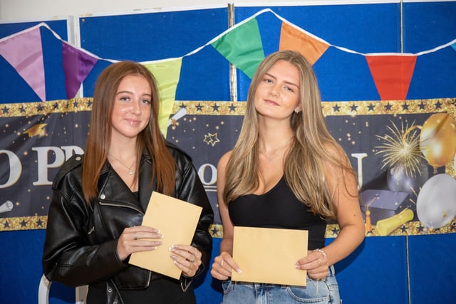 Students from Mayfield School received their GCSE results on Thursday morning.

Pictured - Grace Carter, 16 and Lily Austin collecting their results

Photos by Alex Shute