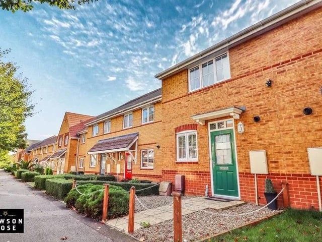 This two bed semi-detached house on Jubilee Avenue is up for sale for £260,000. It also has two bathrooms and one reception room. It is listed on the market by Lawson Rose Estate Agents.
