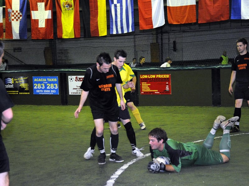 Total Mayhem take on Beefy Boys in Anfield League division one in 2008.