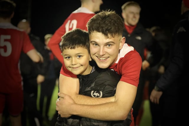 All smiles post-match at Five Heads Park. Picture by Martin Denyer